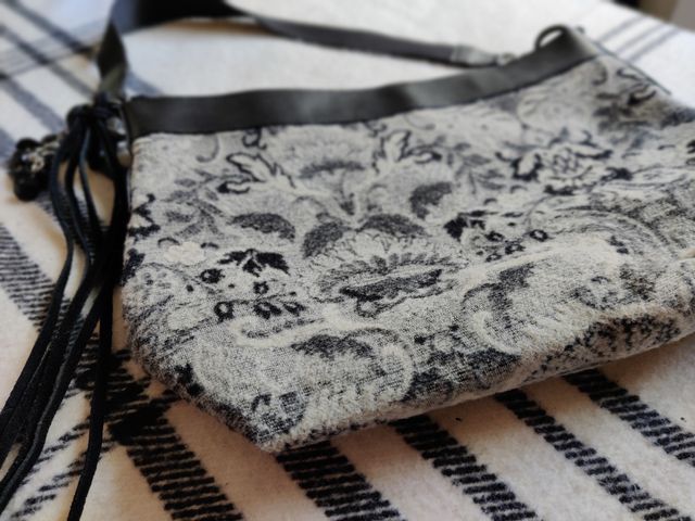 Bolso de tela y polipiel Misako