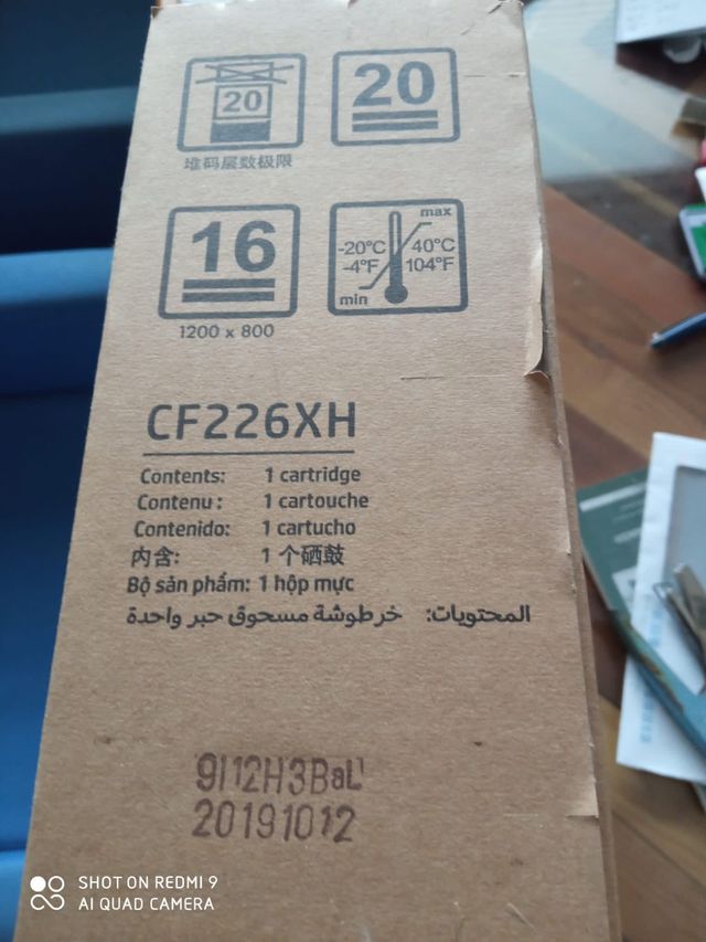 Toner nero per fotocopiatore ho