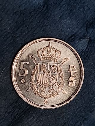 MONEDAS 1, 5, 25, 50 PESETAS DEL AÑO 1975 *79