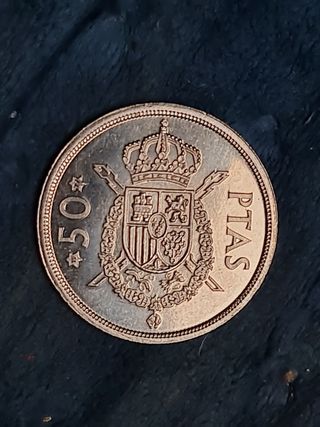 MONEDAS 1, 5, 25, 50 PESETAS DEL AÑO 1975 *79