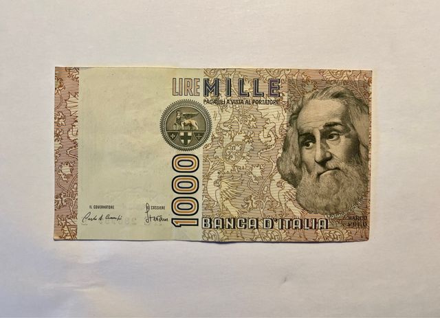 1000 lire - Italia - Marco Polo (Errore di stampa)