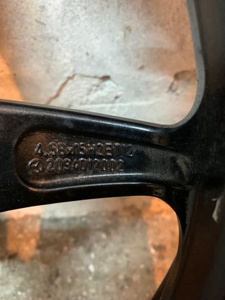 Rueda recambio Mercedes benz AMG