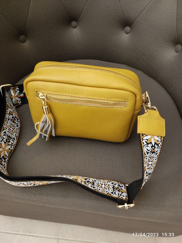 borsetta giallo senape