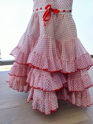 Traje flamenca infantil para niña
