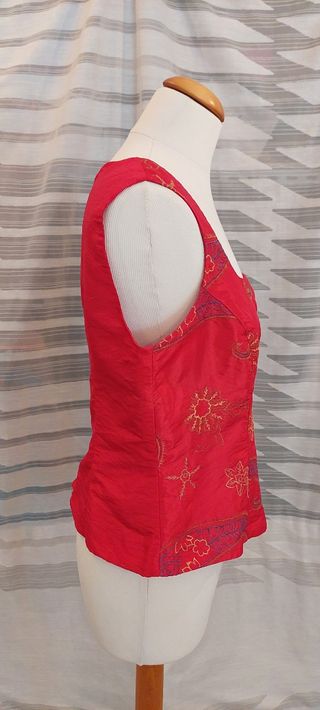 top de fiesta rojo