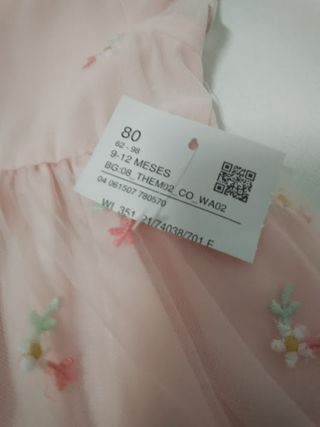 Vestido novo tamanho 9/12 meses