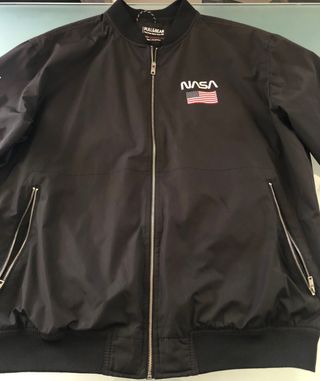 Giacca a vento uomo ,nero ,Pull & Bear, taglia XL