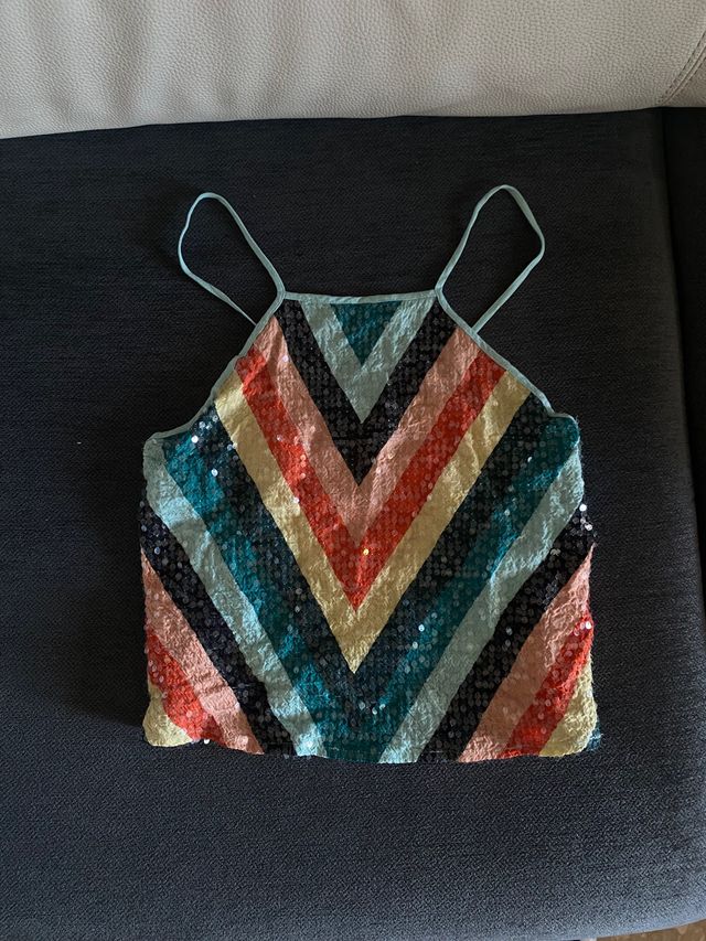 Top colorato Bershka