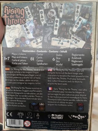 Rising for the throne (juego de cartas)