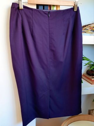 Falda morada de Aquascutum