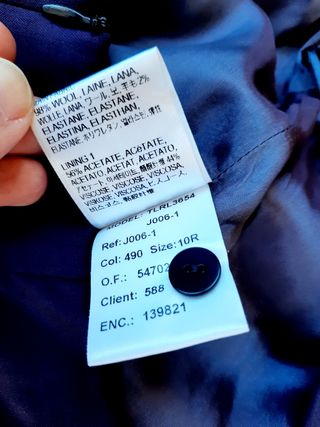 Falda morada de Aquascutum