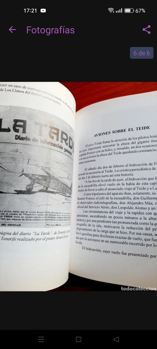 Vuelos históricos en Tenerife