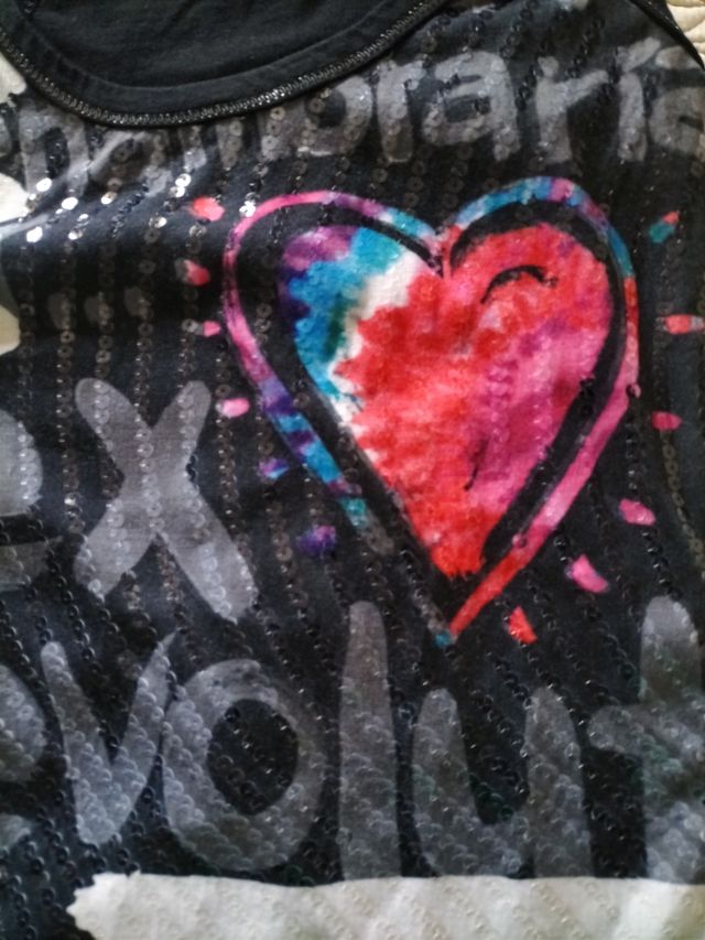 canotta con strass Desigual