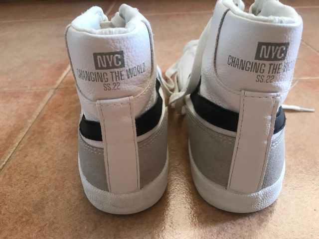 Zapatillas de bota blancas para niño/a NYC