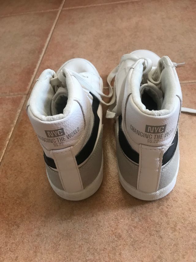 Zapatillas de bota blancas para niño/a NYC