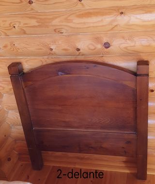 Cabezera (2) de cama de madera maciza