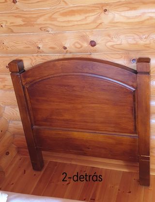 Cabezera (2) de cama de madera maciza