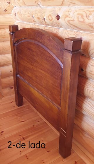 Cabezera (2) de cama de madera maciza