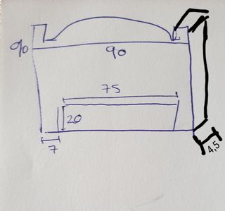 Cabezera (2) de cama de madera maciza