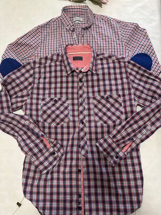 2 camisas hombre zara talla 40