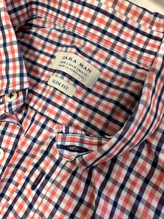 2 camisas hombre zara talla 40