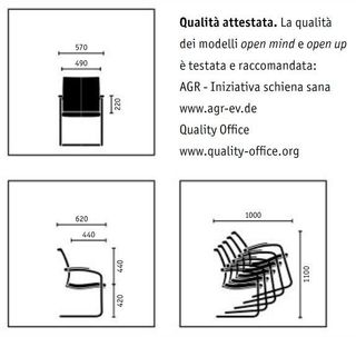Poltrona ufficio Sedus mod. Open Up SE-233