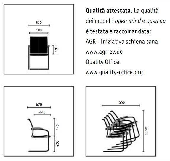 Poltrona ufficio Sedus mod. Open Up SE-233