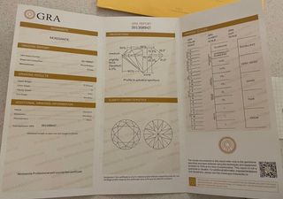 Anillo plata con moissanita