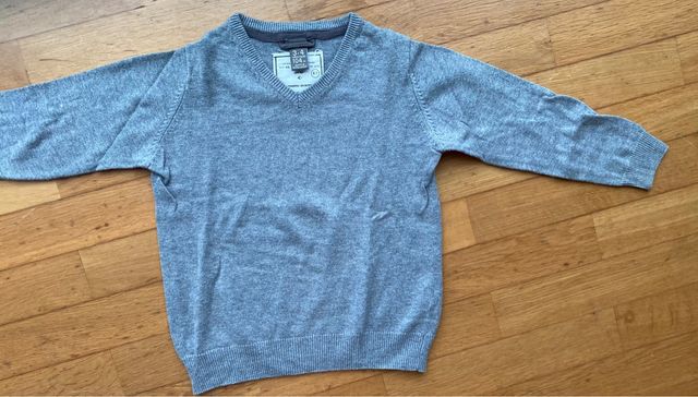 Jersey gris de Zara, talla 3-4