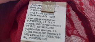 Top o blusa roja de lentejuelas de Massimo Dutti