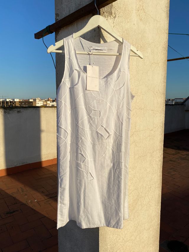 vestido Zara blanco