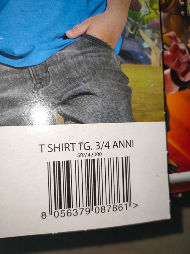 t-shirt Gormiti per bimbi 3/4 anni Colore azzurro