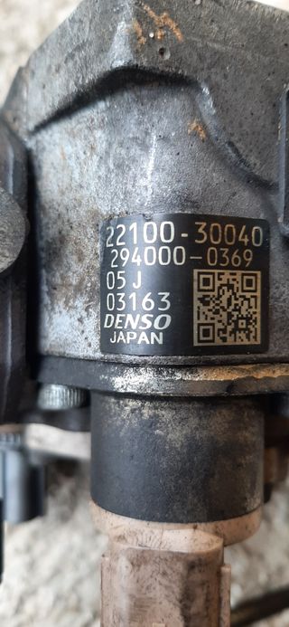 rampa rail y bomba de alta