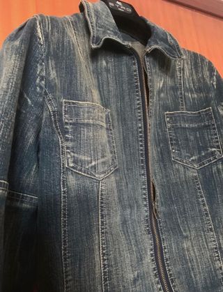 Giacca da ragazza di jeans con cerniera Carrera