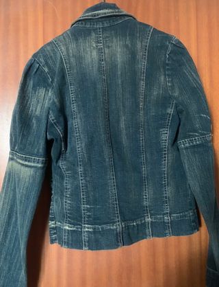 Giacca da ragazza di jeans con cerniera Carrera