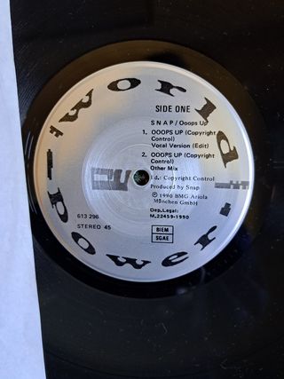 Discos vinilos Snap World power 1990