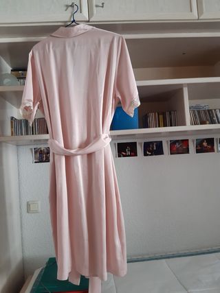 BATA DE RASO. ROSA PALO
