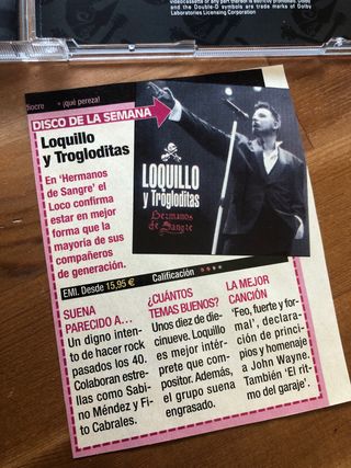 Loquillo  Hermanos de Sangre  CD + DVD