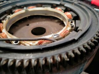 alternador con corona para cortacésped