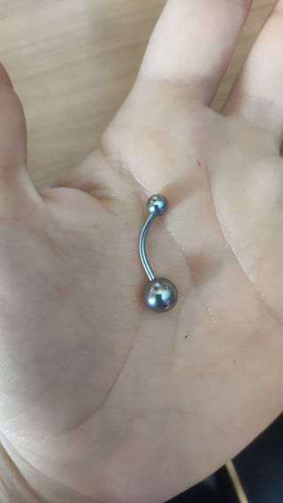 Piercing ombligo acero