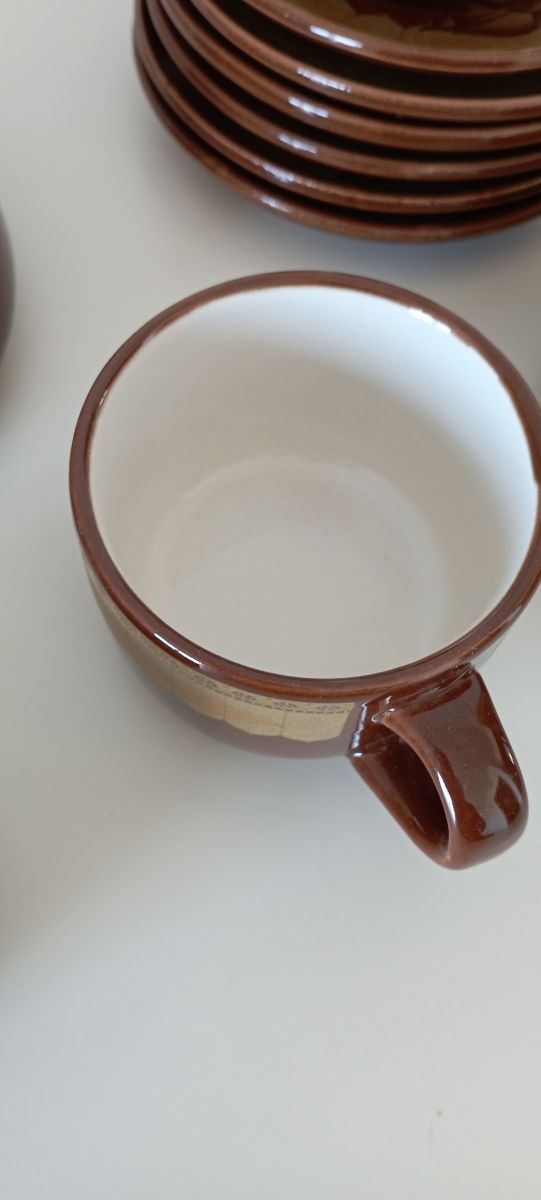 Juego de té de cerámica para 6 servicios