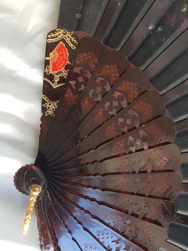 Abanico pintado ha mano vintage 