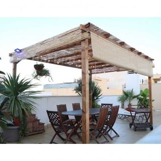 Pérgola de madera 4x3 m. Postes 9x9 cm