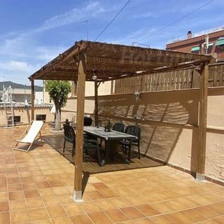 Pérgola de madera 4x3 m. Postes 9x9 cm