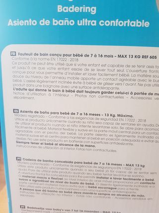 Asiento de bañera para bebe
