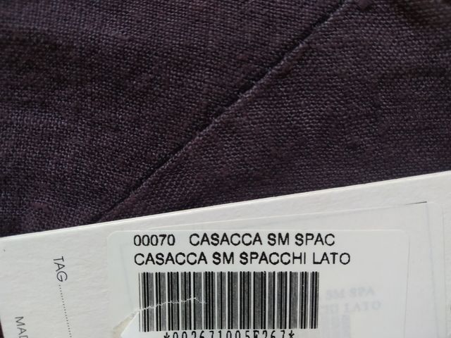 Casacca X-Store smanicata in lino, con spacchi lat