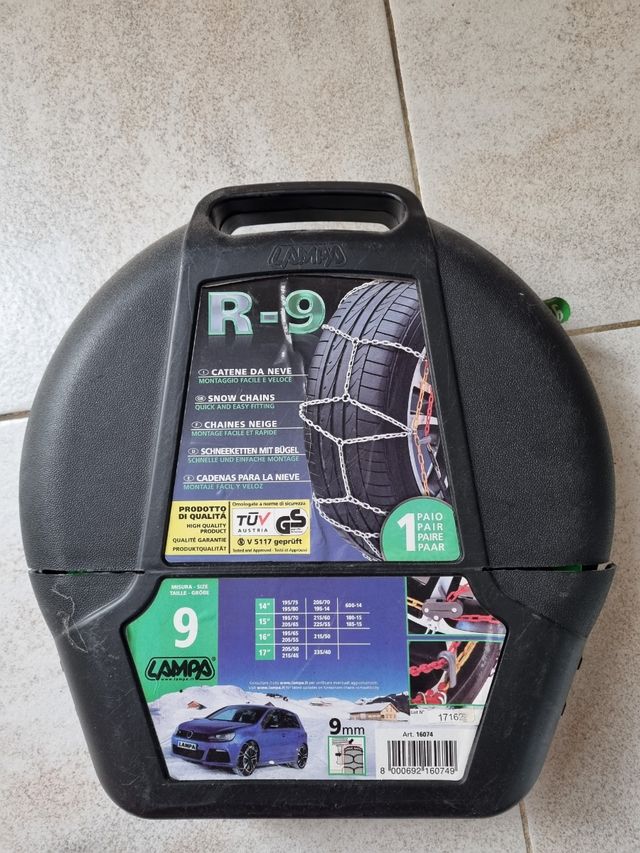 catene da neve in perfette condizioni