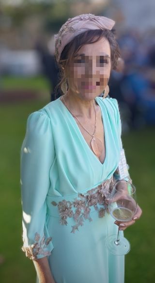vestido de madrina , talla M /40