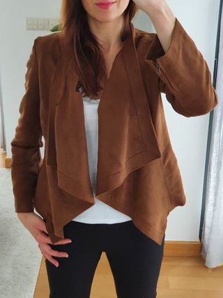 Chaqueta efecto ante Talla S Sfera
