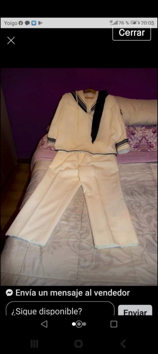 traje comunión marinero